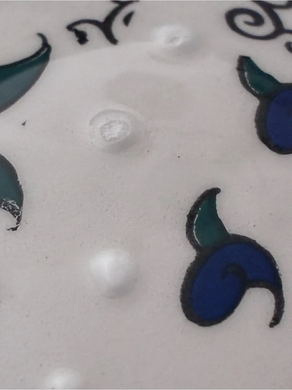 Nakkas Cini hand-painted Turkish ceramic pitcher